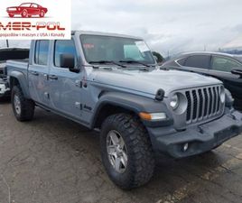 JEEP GLADIATOR 2020R., SPORT S, OD UBEZPIECZALNI 3.6 BENZYNA 285KM