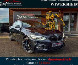 BMW 220I 184 M SPORT SÉRIE 2 COUPÉ BVA8 HARMAN CUIR ROUGE CAMÉRA LED GPS PRO SUIVI COMPLET BMW CRIT'AIR 1