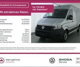 CRAFTER 35 2.0 TDI KASTEN , AHK, REARVIEW, MITTELLANG HOCHDACH 6 GANG