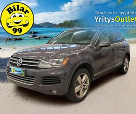 VOLKSWAGEN TOUAREG 3.0 L/165 KW V6, TDI *VAKKARI / NAVI / LOHKO / P-KAMERA / BI-XENON / VETOKOUKKU**YRITYSOUTLET - MYYDÄÄN VAIN YRITYKSILLE - 2 RENKAAT ALUMIINI