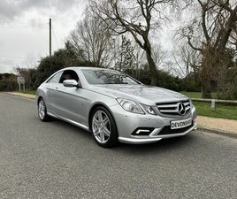 MERCEDES CLASSE E COUPE E 350 MERCEDES BENZ E350 CG 3.5 V6 PETROL ONLY 5600 MILES FROM NEW BLUEEFFICIENCY SPORT 2009
