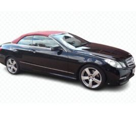 FÜR LIEBHABER ! SCHWARZES MERCEDES-BENZ CABRIO MIT ROTEM VERDECK.