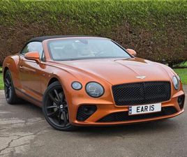 BENTLEY CONTINENTAL 4.0 V8 GTC CONVERTIBLE 2DR PETROL AUTO 4WD EURO 6 (START/STOP) (550 PS)