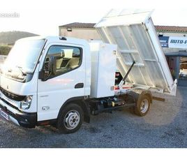 MITSUBISHI FUSO CANTER 3C13 BENNE JPM+ COFFRE , CLIMATISÉ, 1ERE MAIN DU 02/2023, TVA RÉCUPÉRABLE