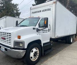 24' BOX TRUCK GMC 7500 WITH LARGE RAIL LIFT