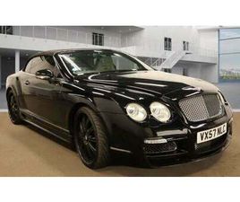 2008 BENTLEY CONTINENTAL 6.0 W12 GTC CONVERTIBLE 2DR PETROL AUTO 4WD EURO 4 (560 PS) CONVERTIBLE ...