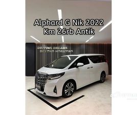 2022 TOYOTA ALPHARD 2.5 G MPV