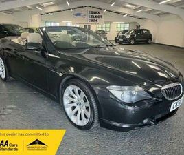 BMW SERIE 6 CABRIOLET 650 2006 BMW 6 SERIES 4.8 650I V8 SPORT AUTO EURO 4 2DR CONVERTIBLE PETROL AUTOMATIC