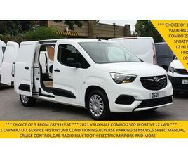 2021 VAUXHALL COMBO 2300 SPORTIVE L2H1 LWB WITH AIR CONDITIONING,PARKING SENSORS,BLUETOOTH AND P...