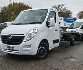 2018 VAUXHALL MOVANO 2.3 CDTI BITURBO 3500 RECOVERY FLATBED CHASSIS CAB DIESEL MANUAL