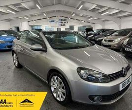 2011 VOLKSWAGEN GOLF 1.6 TDI BLUEMOTION TECH SE CABRIOLET EURO 5 (START/STOP) 2DR CONVERTIBLE DIESEL MANUAL