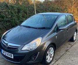 2012 VAUXHALL CORSA 1.2 ACTIVE 5DR [AC] GREY 57K MILES FSH YEARS MOT WARRANTY HATCHBACK PETROL MA...