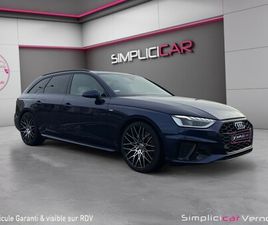 AUDI A4 AVANT 35 TDI 163 S TRONIC 7 S LINE ATTELAGE ÉLECTRIQUE JANTES RS TOIT OUVRANT GARANTIE CONSTRUCTEUR JUSQU'À...
