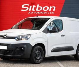 CITROEN BERLINGO 1.5 BLUEHDI 100 FOURGON M DRIVER 650 KG 3 PLACES CAMERA GPS TVA RECUP