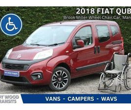 FIAT QUBO 2018 FIAT QUBO LOUNGE - BROOK MILLER WHEELCHAIR ACCESS CAR - LOW MILES WAV PETROL MANUAL