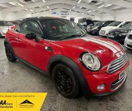 MINI COUPE 2012 MINI COUPE 1.6 COOPER EURO 5 (START/STOP) 2DR COUPE PETROL MANUAL