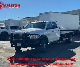 2014 DODGE RAM 4500 TRADESMAN/SLT/LARAMIE 4X4! 6000LB CRANE! CUMMINS D