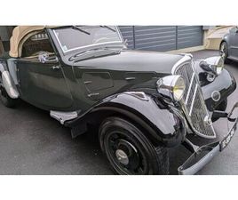 1935 CITROEN TRACTION AVANT VERT FONCÉ MANUEL, 3 VITESSES...