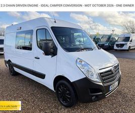 2018 VAUXHALL MOVANO 2.3 CDTI 3500 PANEL VAN 5DR DIESEL MANUAL FWD L2 H2 EURO 6 (130 PS) PANEL VA...
