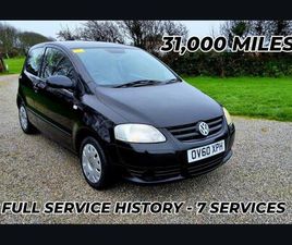 VOLKSWAGEN FOX 2010 VOLKSWAGEN FOX 1.2 URBAN FOX 3DR HATCHBACK PETROL MANUAL