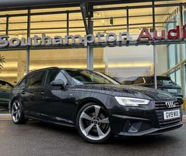 AUDI A4 AVANT 35 TFSI 2019 AUDI A4 AVANT 2.0 TFSI 35 BLACK EDITION ESTATE 5DR PETROL S TRONIC EURO 6 (START/STOP) (150 PS) EST...