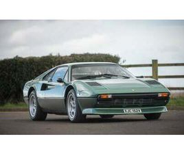 FERRARI 308 1980 FERRARI 308 VERT MANUEL, 5 VITESSES CONDUITE À GAUCH...