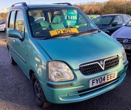 2004 VAUXHALL AGILA 1.2I 16V DESIGN EDITION 5DR ESTATE PETROL MANUAL