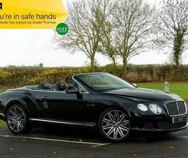 BENTLEY CONTINENTAL 6.0 W12 GTC SPEED CONVERTIBLE 2DR PETROL AUTO 4WD EURO 5 (625 PS)