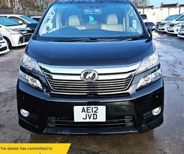 TOYOTA VELLFIRE TOYOTA VELLFIRE 8 SEATER- 2.4L PETROL-ULEZ/CAZ PASS-FREE 40MONTHS GOLD WARRANTY & 12 MONTHS AA BREAKDOWN COVER