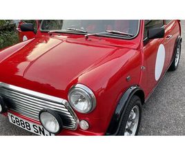 1989 ROVER MINI ROUGE MANUEL, 4 VITESSES CONDUITE À DROIT...