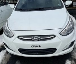 HYUNDAI ACCENT 2017 HYUNDAI ACCENT, 124,000 KM. CLEAN AND COMES WITH TIRES.