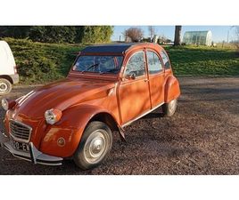 1980 CITROEN 2CV ORANGE MANUEL, 4 VITESSES CONDUITE À GAU...