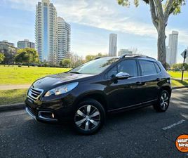 PEUGEOT 2008 AÑO 2016 MANUAL 1.6 TURBO NAFTA 105MIL KILOMETROS FELINE SPORT. PERMUTARIA