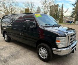 FORD ECONOLINE 2013 FORD E-150 ECONOLINE XLT 205K.MI.WINDSHIELD CARGO VAN BLACK*SALE*