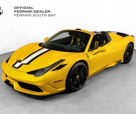 2015 FERRARI 458 SPECIALE APERTA APERTA