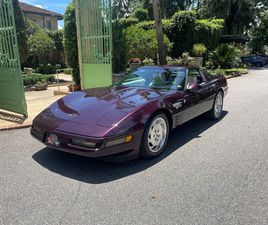 1993 CHEVROLET CORVETTE CONVERTIBLE RARE BLACK ROSE, PS, PW, COLD A/C