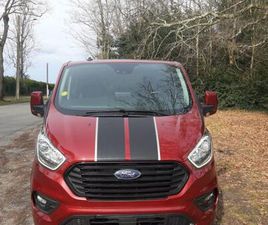 FORD TOURNEO CUSTOM L2H1 2.0 ECOBLUE HYBRID 185 CH SPORT 8 PLACES COULEUR BORDEAUX