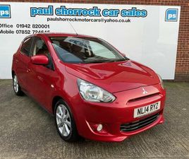 MITSUBISHI MIRAGE 2014 MITSUBISHI MIRAGE 1.2 3 5DR MANUAL HATCHBACK PETROL MANUAL