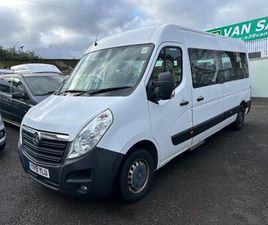 2019 VAUXHALL MOVANO 3900 L3 H2 2.3 CDTI BITURBO 145 BHP 17 SEATER MINIBUS EURO 6 MINIBUS DIESEL ...