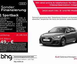 AUDI A1 SPORTBACK 30 TFSI AUDI A1 SPORTBACK 30TFSI 110 KW S TRONIC