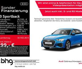 AUDI A3 SPORTBACK 40 TFSI E AUDI A3 SPORTBACK 40 TFSIE S-TRONIC S-LINE NAVI B&O