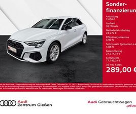 AUDI A3 SPORTBACK 40 TFSI E AUDI A3 SPORTBACK 45 TFSI E S LINE BLACK NAVI LED