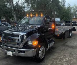 2012 CUMMINS 20FT FLATBED TOW TRUCK WITH RAMP NO HYDRAULICS FORD F-750