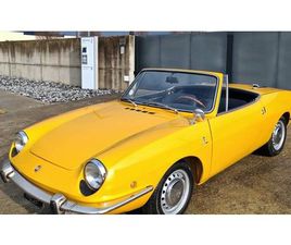 1969 FIAT 850 SPIDER JAUNE MANUEL CONDUITE À GAUCHE IN IT...