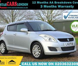SUZUKI SWIFT 2012 SUZUKI SWIFT 1.2 SZ4 5D AUTO