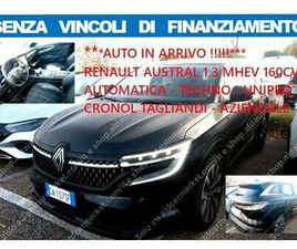 RENAULT AUSTRAL HYBRID MHEV *NO VINCOLI DI FINANZ*UNIPRO CRONOL TAGL AZIENDALE TECHNO