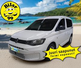 VOLKSWAGEN CADDY LIFE BUSINESS 2,0 TDI ** 5-PAIKKAINEN / ADAPT.VAKKARI / WEBASTO / VETOKOUKKU ** - ALV / 1.OM SUOMI-AUTO / 2X VANTEET