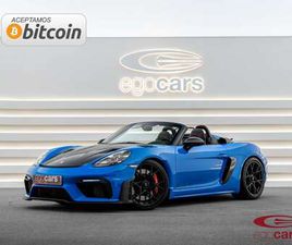 PORSCHE 718 BOXSTER SPYDER RS DESCAPOTABLE AUTOMÁTICO DE 2 PUERTAS