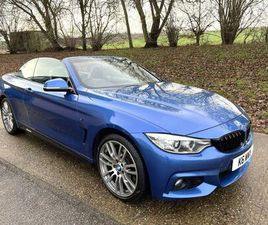 2015 BMW 4 SERIES 3.0TD 435D XDRIVE M SPORT CONVERTIBLE 2D