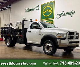 2011 RAM RAM 5500 ST 4X2 REGCAB FLATBED CRANE TRUCK 6.7L DIESEL 1OWN